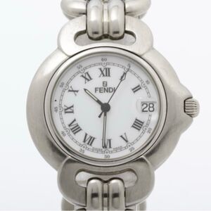 Fendi Orologi Stainless Steel Roman Dial Watch